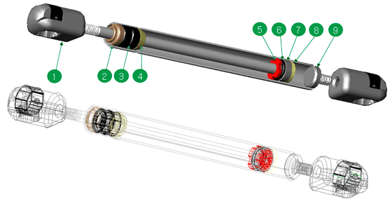 Gas SpringÀÇ ±¸Á¶